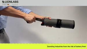 Battery Fire Safety - LionLabs - XBAG Fire Resistant Bag & Extinguisher