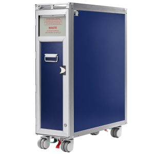 Aluflite full size waste trolley – Inflight galley equipment