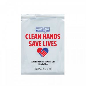 Hand sanitizer gel single-use packets
