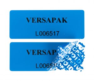 Versapak Tamper Evident Void Labels